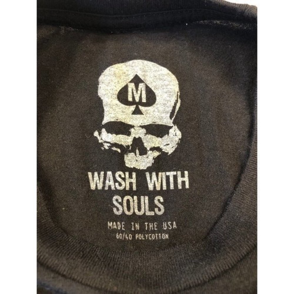 Wash With Souls Mens Mandaloren‎ Scull Crest Size: Medium Black - Picture 5 of 5